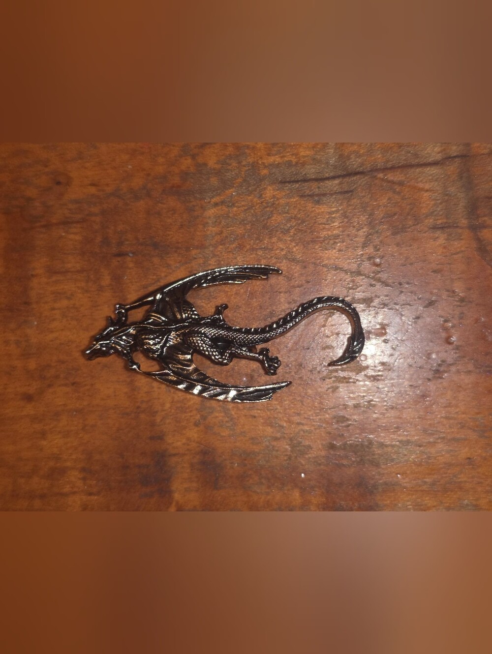 Metal Dragon Brooch / Pin